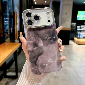 เคสลายเปลือกหอยเลเซอร์สุดหรูสำหรับ iPhone 17 16 15 14 13 12 11 Pro Max Plus พร้อมฟิล์มกันรอยกล้องและฟิล์มเลนส์กันแสงสะท้อน - Product Image 2