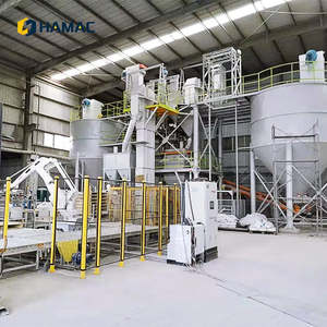 Nouvelle ligne de production de mortier sec entièrement automatique de 10 à 15 t/h, usine d'adhésif pour carreaux de céramique avec pompe à moteur principal, usine de mélange de mortier sec - Product Image 1
