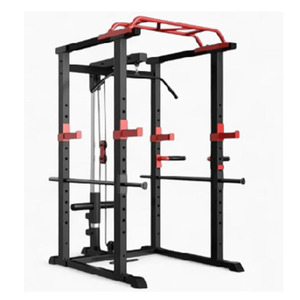 Home/Commercial Use Integrated Trainer Fitness Equipment Metal Foldable Multi-Functional Power Squat <b>Rack</b> Smith Machine RA-JL-K1 - Product Image 1