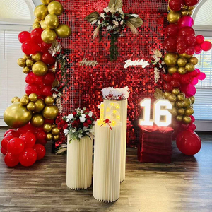 Paneles de Lentejuelas de Plástico, 25 Piezas por Caja, Decoración de Pared Brillante para Bodas, Fiestas de <span class=keywords><strong>Cumpleaños</strong></span> y <span class=keywords><strong>Eventos</strong></span>, Nuevo, Disponible en Almacén <span class=keywords><strong>Local</strong></span> de EE. UU. - Product Image 2