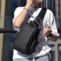 Nouvelle sacoche de poitrine pour homme, sac de voyage décontracté imperméable, sac bandoulière, sac de poitrine léger