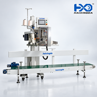 Machine de scellage de sacs à convoyeur automatique facile à utiliser, système de fermeture et d'étiquetage de sacs industriels pour les petites entreprises