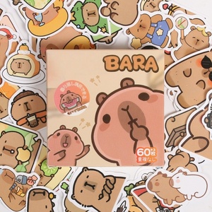 Cute Stickers Cartoon Capybara <b>PVC</b> Stickers Waterproof Animal DIY Home Decora Phone Cases Water Bottles Laptop Custom Stickers - Product Image 2