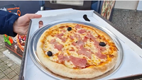 Assiettes en aluminium perforées rondes de 11,5 pouces pour machine distributrice de pizzas