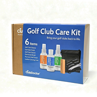 Premium haut de gamme étanche Golf Club nettoyant polonais Solution ensemble éponge brillance restauration protéger écologique Mailer boîte d'expédition