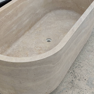 Precio <span class=keywords><strong>de</strong></span> fábrica Simple travertino Whirlpool Bath Top Shower travertino Bañera independiente <span class=keywords><strong>Corte</strong></span> a medida Aplicación <span class=keywords><strong>de</strong></span> mesa - Product Image 6
