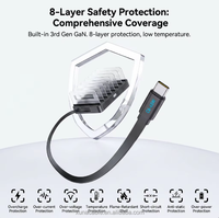 Chargeur GaN 288W, station de bureau 7 ports, organisateur de câbles USB-C rétractables, hub de charge rapide PD 100W pour ordinateur portable, smartphone, téléphone