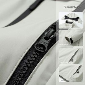 Vestes d'hiver pour hommes grande taille de haute qualité 2025, vente en gros, broderie 3D personnalisée, logo personnalisé, vestes unisexes trois en un - Product Image 2