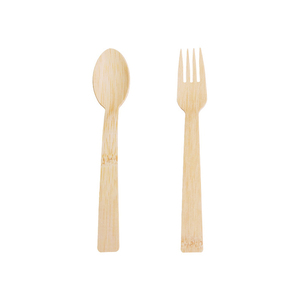 Tùy chỉnh thiết lập của phân hủy sinh học dùng một lần tre dao kéo bằng gỗ bao gồm muỗng nĩa cho bộ đồ ăn sử dụng mô hình - Product Image 3