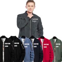 Veste bomber coupe-vent imperméable à coque rigide avec fermeture éclair, pour l'automne, personnalisable, pour l'extérieur, grande taille, coupe classique, pour hommes et femmes