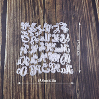 Taglio metallo fai da te scrapbooking Album in rilievo carta invito decorazione alfabeto maiuscolo Scrapbook Craft taglio muore