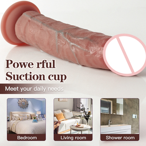 Juguete de masturbación para adultos con pene enchufable, consolador sin escroto con ventosa, Juguetes sexuales para mujer y masturbador femenino <span class=keywords><strong>Gay</strong></span> - Product Image 2