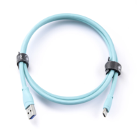 Cable de Carga Rápida USB Tipo-C a Tipo-C Trenzado de 1m 2m 3m, 60W 3A, para Cámara IOS, Material TPE, Venta al Por Mayor Personalizada