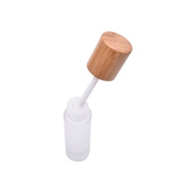Nature paket kosong 5ml Concealer cair Lip Gloss botol Frosted bambu Lip Balm tabung
