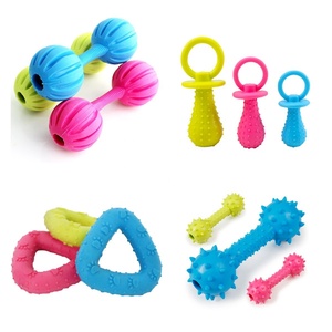 Multiple Interactive TPR <b>Dog</b> Chew Toys Rubber Rugby Shaped <b>Dog</b> <b>Ball</b> Launcher Durable Squeaky Pet Toy for <b>Dogs</b> - Product Image 2