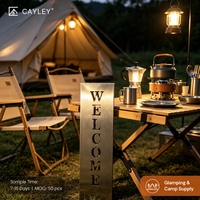 Ornement de bienvenue vertical en acier inoxydable avec lettres creuses pour la décoration extérieure de camping, de cour et de jardin
