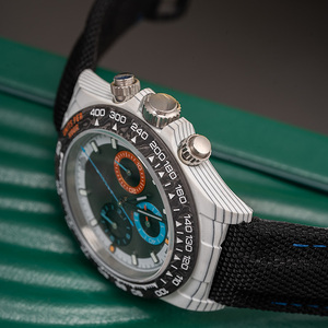 Đồng hồ nam cao cấp DIW 4801, máy cơ, mặt số sợi carbon, dây đeo nylon 22mm, kiểu dáng thể thao tùy chỉnh, hiển thị kim, núm vặn, mẫu mới nhất - Product Image 3