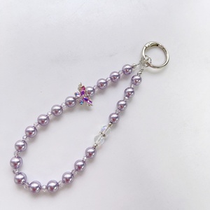 Correa de Lujo para Teléfono con Cuentas, Pulsera Antipérdida, Mariposa 3D, Perlas, Cordón Exquisito para Teléfono, Venta al por Mayor - Product Image 6