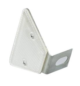 Reflector rectangular Blanco de seguridad en la carretera, barandilla de haz W de un solo lado, Reflector de carretera de alta reflexión de aluminio impermeable - Product Image 1