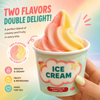 Máquina Expendedora de Helados de Doble Cilindro con Múltiples Sabores, Fabricación Personalizada, Alto Retorno de la Inversión (ROI), Fábrica OEM ODM