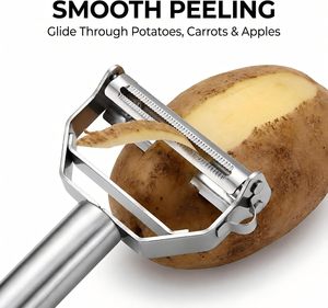 Éplucheur à légumes multifonctionnel en acier inoxydable, éplucheur à pommes de terre, éplucheur julienne - Product Image 4