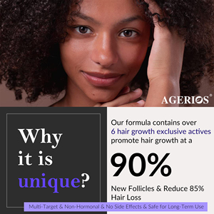 Sérum de repousse des cheveux à action rapide, mélange de Redensyl et de caféine, avec des résultats visibles en 8 semaines, épaississement rapide des cheveux - Product Image 6