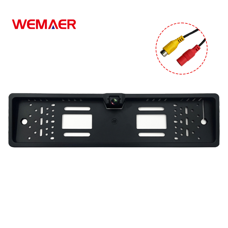 Wemaer Rearview Camera Night Vision Ahd Waterproof 720P 1080P Wide Angle Eu License Plate Car Reverse Camera