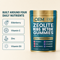 Gummies immunitaires quotidiennes pour enfants sous marque privée avec baies d'églantier, vitamine C, zinc, D3, zéolite – 60 unités, supplément aux baies mélangées