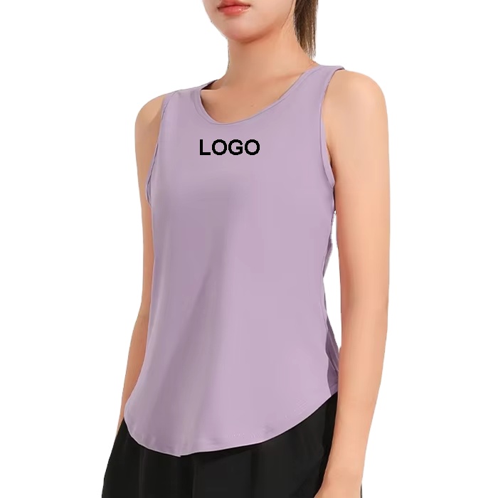 Women's Summer Outdoor Sports Vest Breathable Knitted Running Yoga Vest With Thin Hollow Mesh Sleeveless Sporty Style
