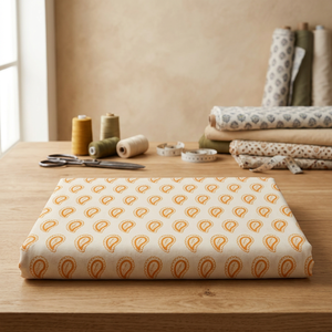 Tissu en coton imprimé à la main, écologique, fabriqué sur mesure, motifs traditionnels indiens, décoration d'intérieur de haute qualité, rideau - Product Image 2