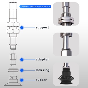 Built-in Spring Actuator Assembly Stainless Steel Main Bracket Wear-resistant Anti-rotation Shaft Rod with <b>Cushioning</b> Support - Product Image 6