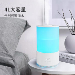 เครื่องเพิ่มความชื้นในอากาศไททันแอร์ 4 ลิตร ความจุขนาดใหญ่ ให้ละอองน้ำปริมาณมาก สำหรับใช้ในบ้าน ห้องนอน สีขาว - Product Image 1