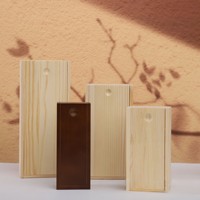 Emballage de boîte de cadeaux en bois souvenir imprimé de logo personnalisé de haute qualité Boîte en bois de noyer massif rustique de luxe avec couvercle coulissant