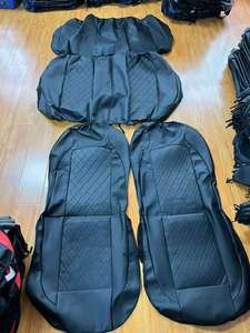 Set Completo di 9 Coprisedili in Pelle PU per Auto, Accessori Interni Anteriori con Stile Business, Protezione per Sedili - Product Image 4