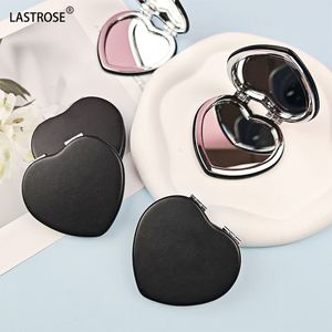 Factory Wholesale <b>Small</b> Heart Shaped Makeup <b>Mirror</b> Private logo Mini Cute Double Sided Travel Makeup <b>Mirror</b> Pocket <b>Mirrors</b> - Product Image 6