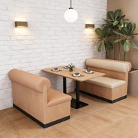 Ensemble de tables et chaises de restaurant en bois massif, style minimaliste moderne, pour usage commercial, hôtels, salons de thé, cafés, snack-bars/bar