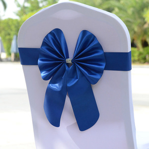 18 colores fiesta boda decoración silla arco satén silla fajas traseras para crear dulce cálido para fiesta de cumpleaños - Product Image 3