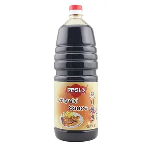 Sauce d'assaisonnement de saveur japonaise, usine OEM Desly 1.8 L Sauce Teriyaki vente en gros pour les recettes de Menu délicieuses