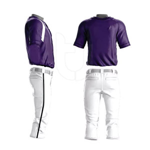 Conjuntos de ropa deportiva de diseño de servicio OEM más vendidos Uniforme de Béisbol Juvenil transpirable Ropa de equipo de talla grande a precio económico - Product Image 2
