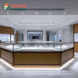 Sistema de Exhibición de Joyería Minimalista para Minoristas, Mostrador de Exhibición para Joyería con Acabado Laminado - Product Image 4