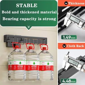 Оптовая продажа настенный кухонный нож стеллаж Органайзер кухонная утварь полка палочки для еды/Ложка для хранения Держатели кухонные стеллажи для выставки товаров - Product Image 5