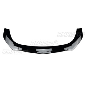 Spoiler de pare-chocs avant pour Mercedes Benz Classe A W177 2019-2023 A180 A200 A35 AMG Noir brillant / Aspect fibre de carbone - Product Image 2