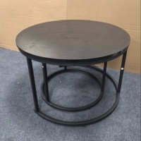 Table basse moderne de luxe en bois avec cadre en métal pliable personnalisable durable Meubles de salon pour appartement