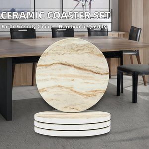 Juego de 2 Posavasos de Cerámica Hechos a Mano, Modernos y Ecológicos, Absorbentes para Tazas de Café y Mesas de Centro - Product Image 2