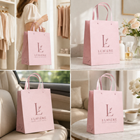 Sac de transport en carton personnalisé de luxe, imprimé et estampé à chaud en or, pour le branding des boutiques de mode haut de gamme