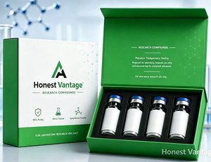 Caja de Regalo de Papel de Lujo con Logotipo Personalizado para Viales de Péptidos de 2ml, 3ml, 5ml y 10ml, con Inserto de Esponja EVA - Product Image 1