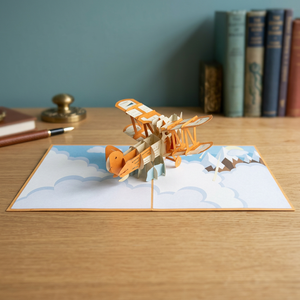 Laser Cut Wholesale Biplane 3D Pop Card <b>Handmade</b> Greeting <b>Paper</b> Best Seller Gift Wedding Party Event Home Decoration Customized - Product Image 2