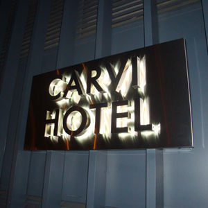 لافتات LED أكريليك من كاسون مع توصيل سريع، لافتات مضيئة للمكاتب والأعمال، حروف ثلاثية الأبعاد مضاءة من الخلف، صندوق لافتات 12 فولت مع ضمان لمدة سنة - Product Image 1