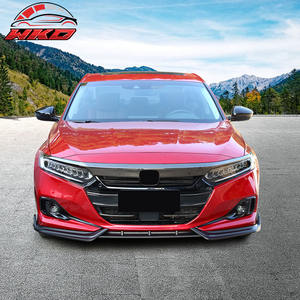 Protector de Parachoques Delantero para Honda Accord 2021-2022, Estilo IKON V1, 3 Piezas, PP Negro Mate, Difusor, Protector de Mentón - Product Image 2