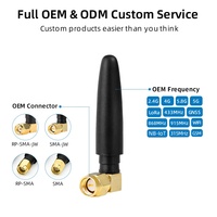Antenne WiFi double bande 2.4G 5.8G en caoutchouc, gain élevé 3dBi, verticale, pour routeur, carte réseau, amplificateur de signal